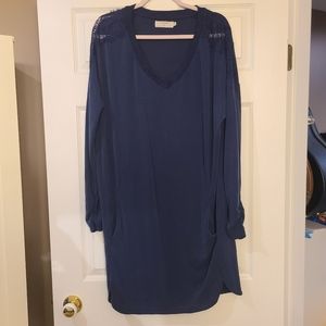 5 / $50 - NWOT - Navy Sweater with Lace Detail - XL